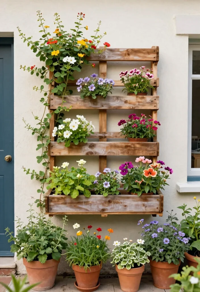 12 Small Trellis Ideas for Tight Garden Spaces 4. Repurposed Pallet Trellis 0