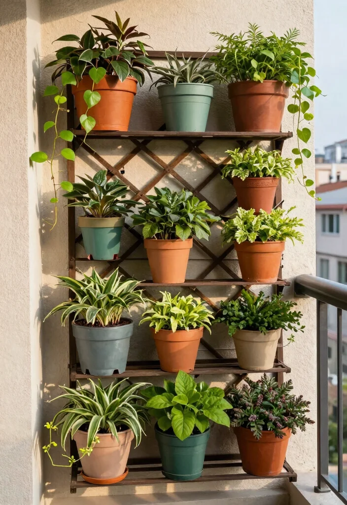 12 Small Trellis Ideas for Tight Garden Spaces 6. Vertical Planter Trellis 0