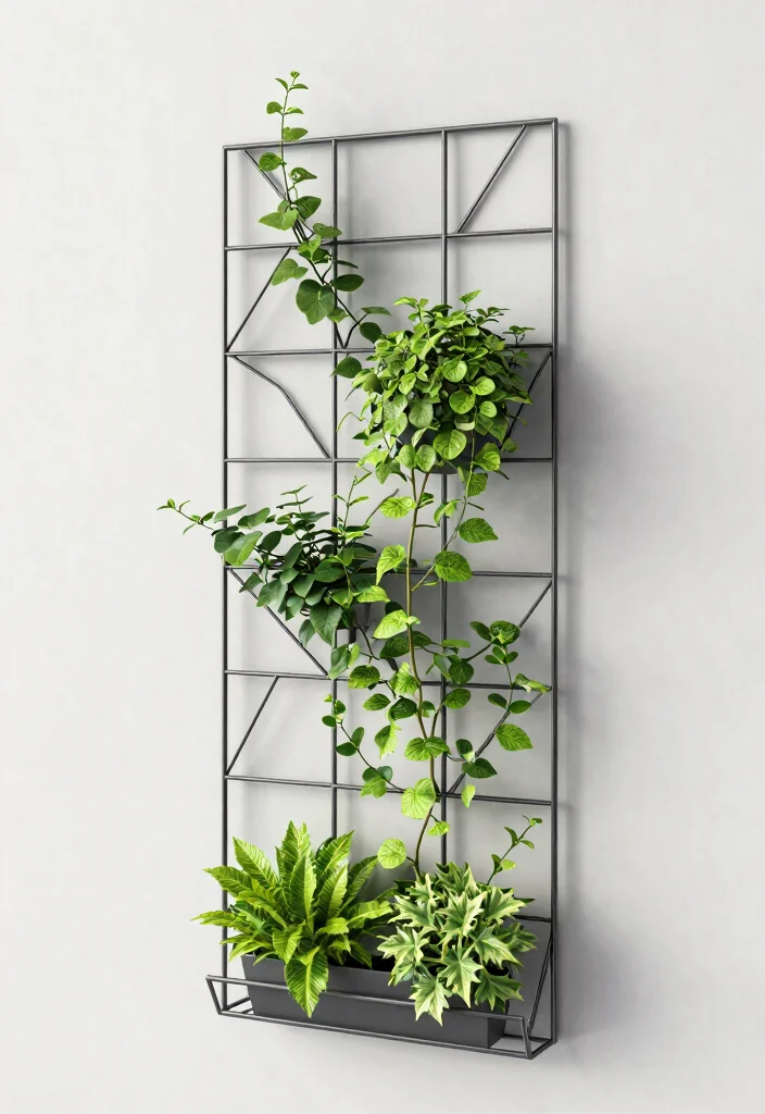12 Small Trellis Ideas for Tight Garden Spaces 7. Wire Frame Trellis 0