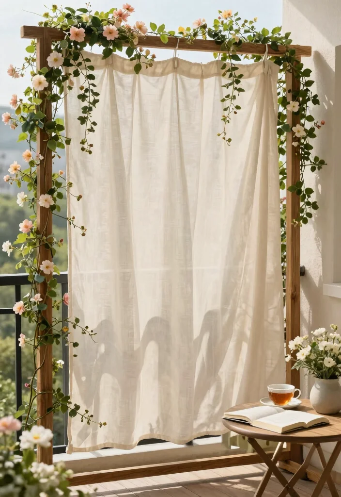 12 Small Trellis Ideas for Tight Garden Spaces 8. Fabric Trellis 0