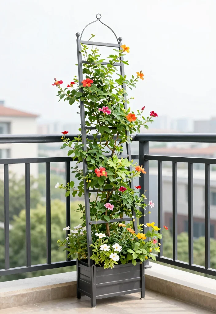 12 Small Trellis Ideas for Tight Garden Spaces 9. Metal Garden Fence Trellis 0