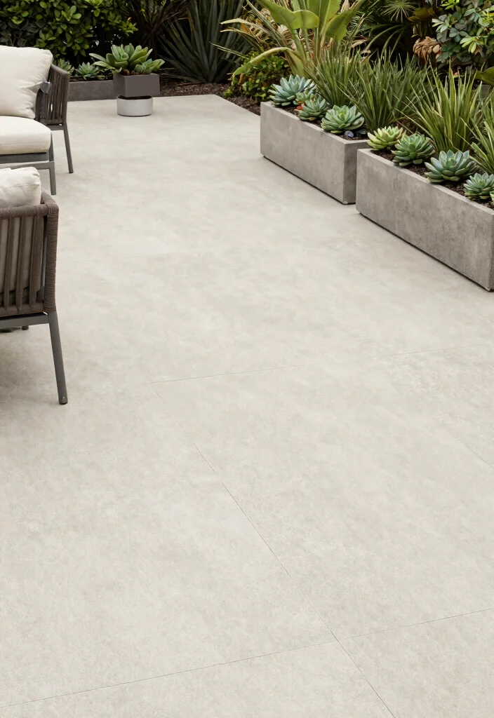 12 Stamped Concrete Patio Ideas for Decorative Surfaces 7. Natural Micro Crete Finish 0