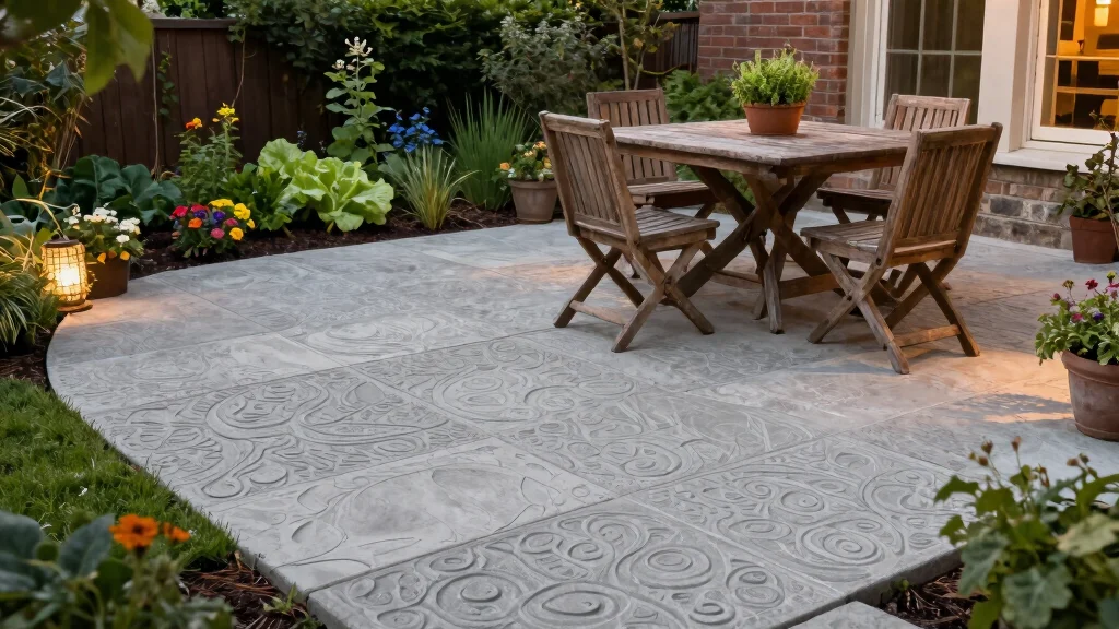 12 Stamped Concrete Patio Ideas for Decorative Surfaces