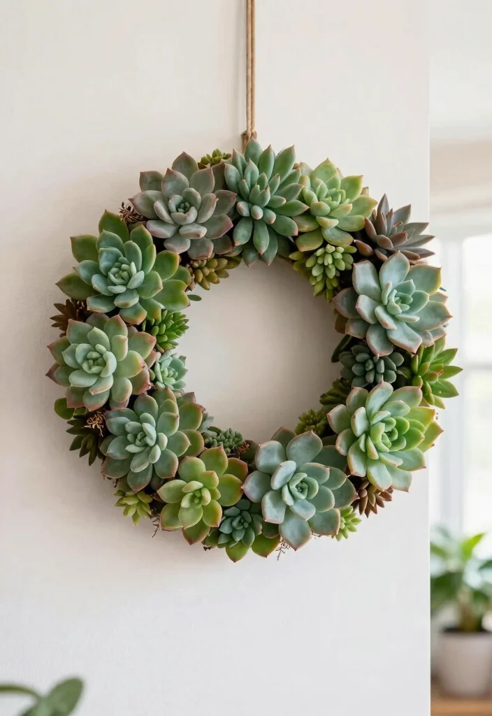 12 Succulent Planter Ideas for Low Maintenance Style 7. Succulent Wreaths 0