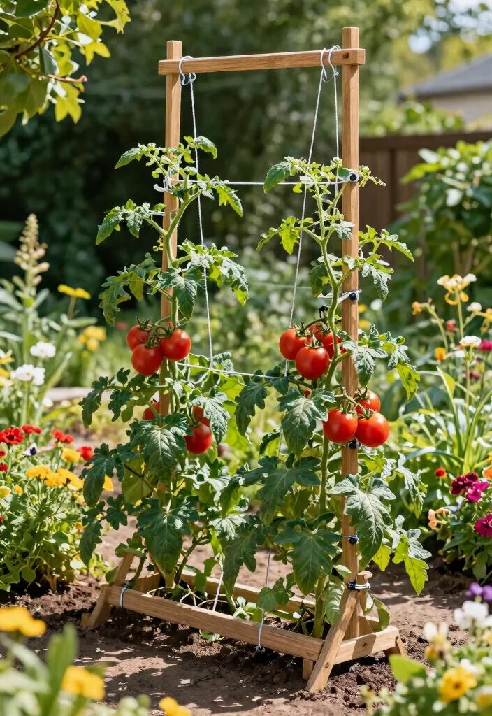 12 Tomato Trellis Ideas for Raised Garden Beds 10. Roll Up Trellis System 0