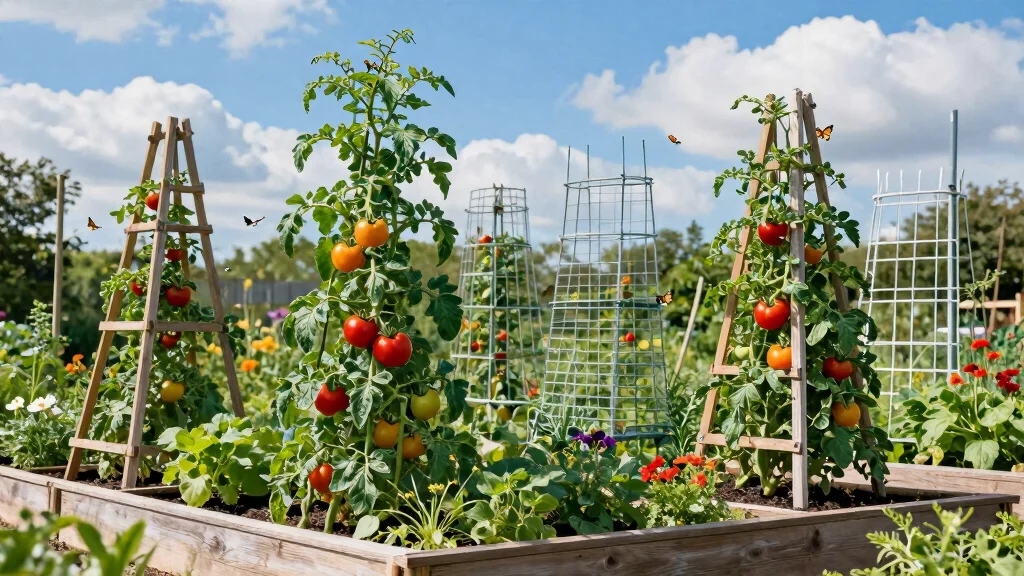12 Tomato Trellis Ideas for Raised Garden Beds
