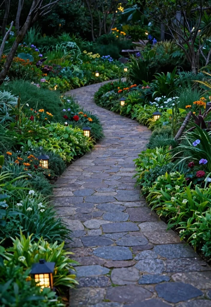 12 Uneven Backyard Ideas for Sloped Yard Solutions 4. Slope Side Walkways 0