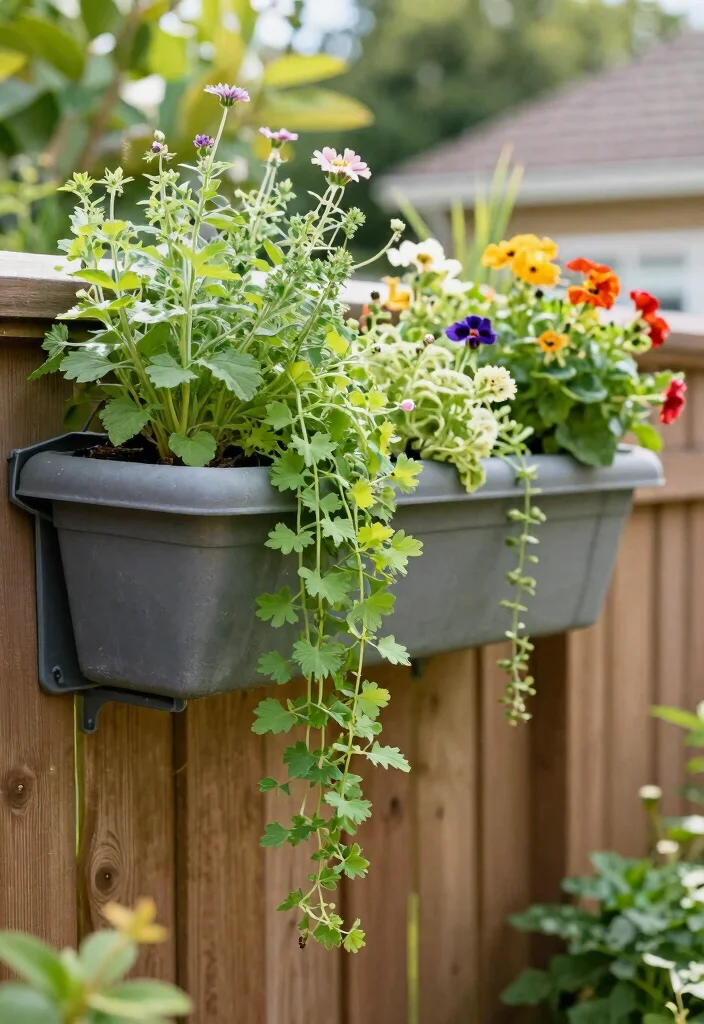 12 Unique Planter Ideas to Add Personality to Your Garden 5. Hanging Gutter Planters 0