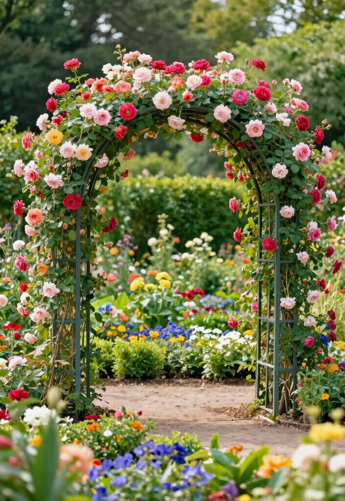 12 Unique Trellis Ideas to Make Your Garden Stand Out 2. Circular Trellis 0