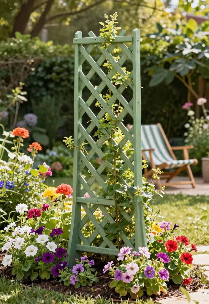 12 Unique Trellis Ideas to Make Your Garden Stand Out 3. Lattice Trellis 0