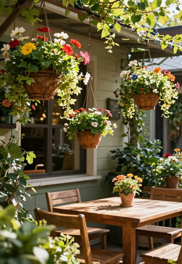 12 Wall Planter Ideas for Vertical Gardening 11. Hanging Baskets 0