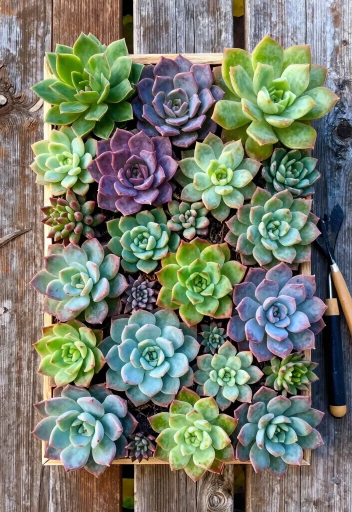 12 Wall Planter Ideas for Vertical Gardening 2. Succulent Wall Art 0