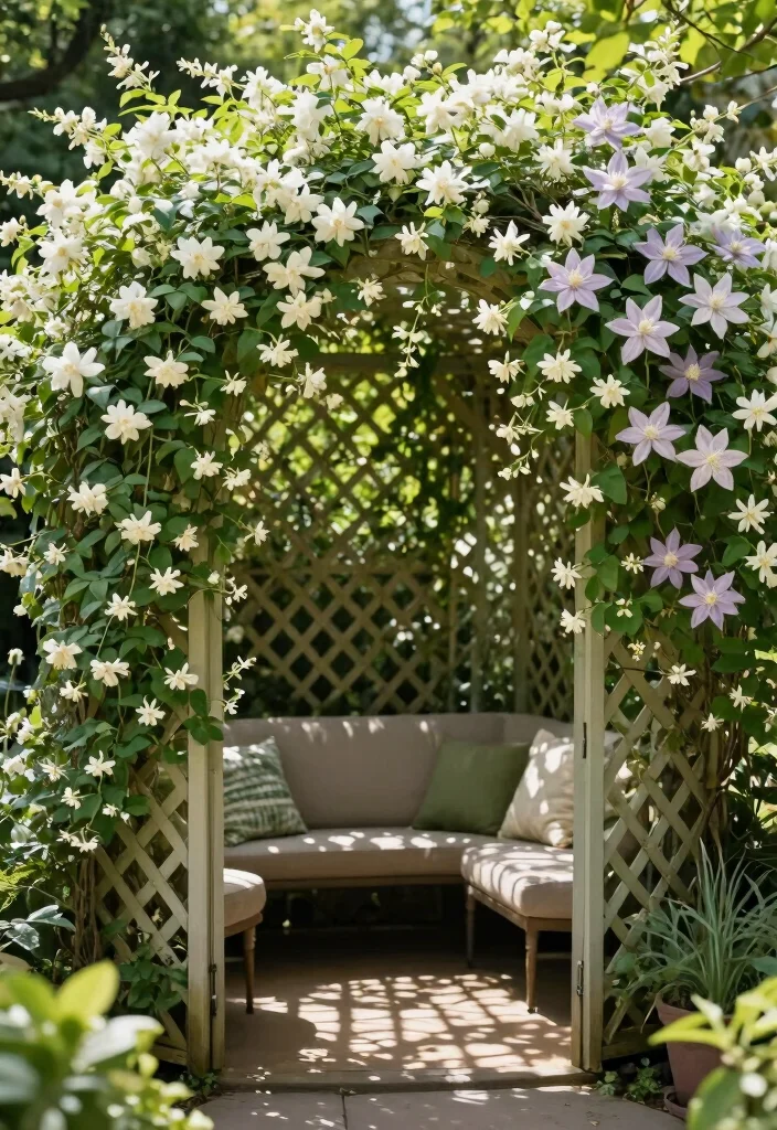 12 Wood Trellis Ideas for Natural and Classic Garden Style 5. Lattice Trellis Panel 0