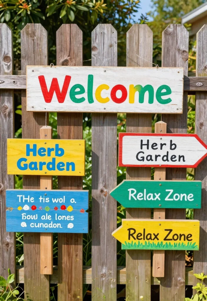 12 Wooden Fence Decorating Ideas to Personalize Your Yard 2 12 Wooden Fence Decorating Ideas to Personalize Your Yard 2. Artistic Wooden Signage 0