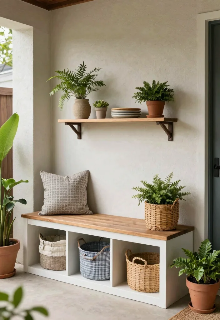 14 Back Patio Ideas for Everyday Outdoor Use 12. Clever Storage Solutions 0