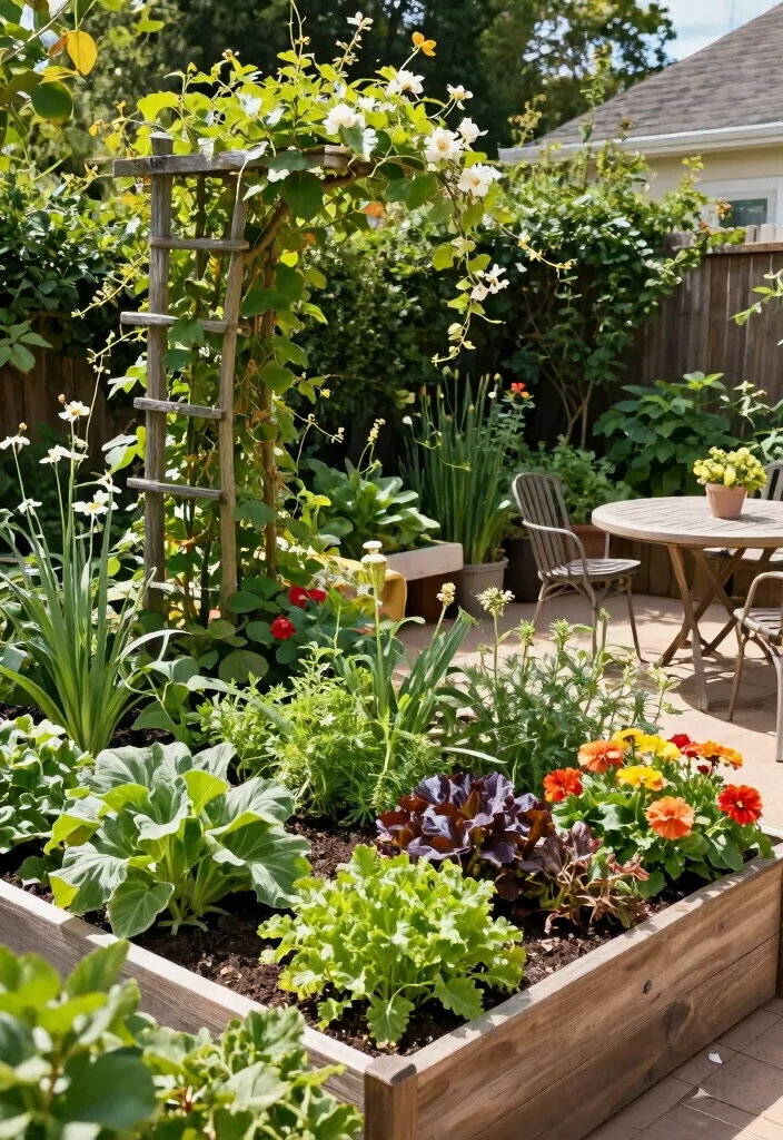 14 Back Patio Ideas for Everyday Outdoor Use 5. Edible Landscape Design 0
