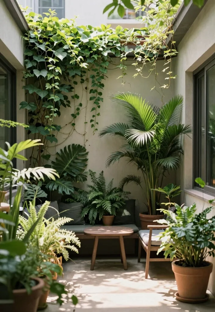 14 Back Patio Ideas for Everyday Outdoor Use 8. Privacy Solutions with Plant Walls 0
