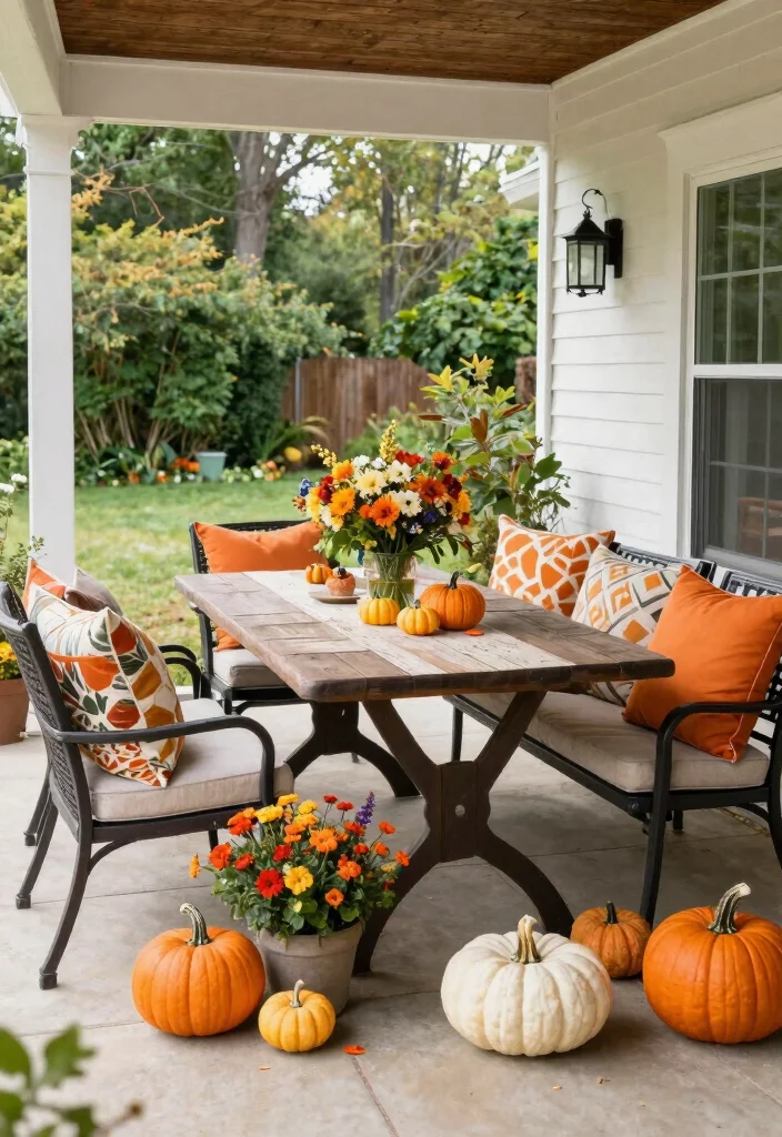14 Back Patio Ideas on a Budget That Look Polished 51 14 Back Patio Ideas on a Budget That Look Polished 11. Seasonal Decor Swap 0