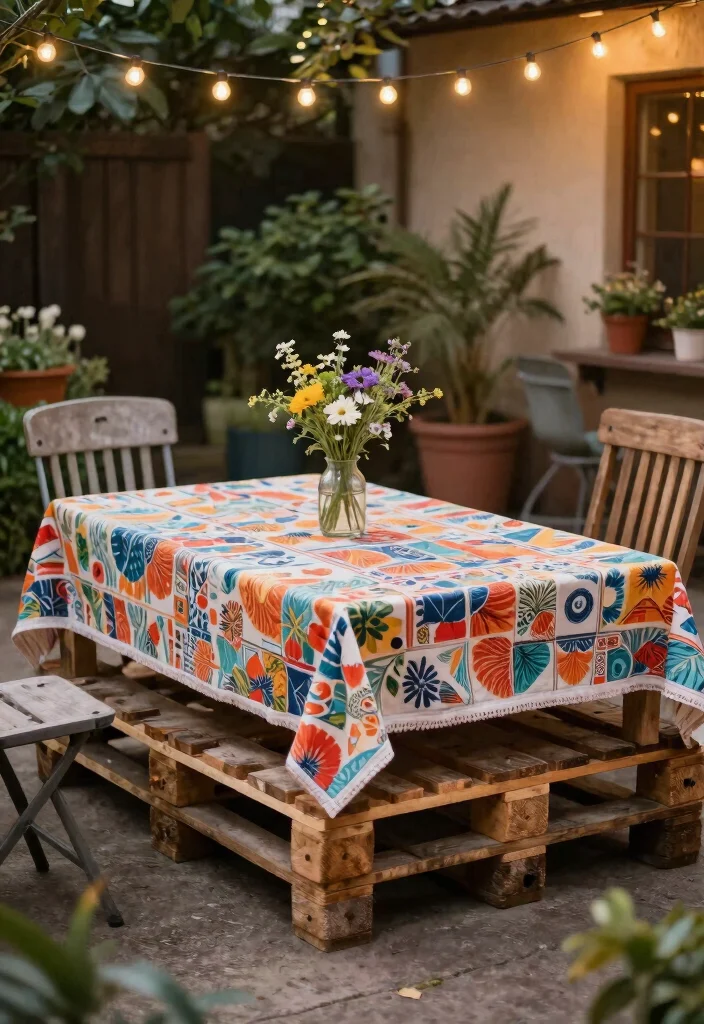 14 Back Patio Ideas on a Budget That Look Polished 24 14 Back Patio Ideas on a Budget That Look Polished 4. Repurposed Pallet Decor 0