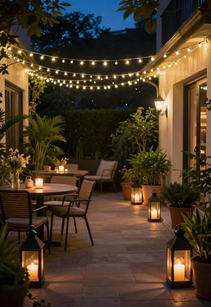 14 Back Patio Ideas on a Budget That Look Polished 25 14 Back Patio Ideas on a Budget That Look Polished 5. Cozy Lighting Solutions 0