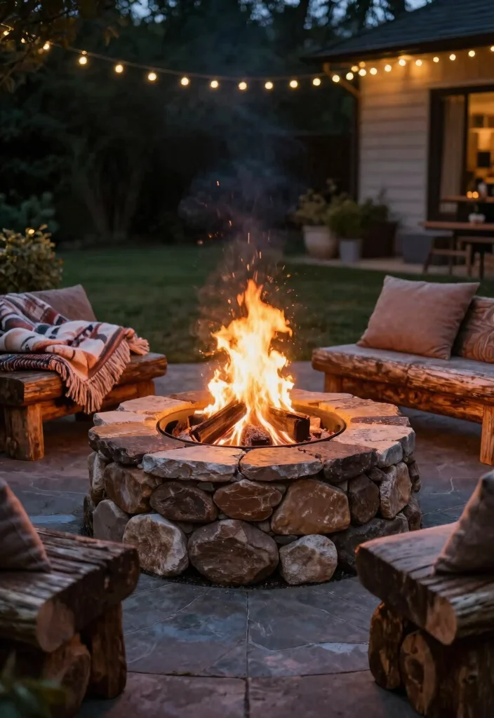 14 Back Patio Ideas on a Budget That Look Polished 38 14 Back Patio Ideas on a Budget That Look Polished 8. DIY Fire Pit 0