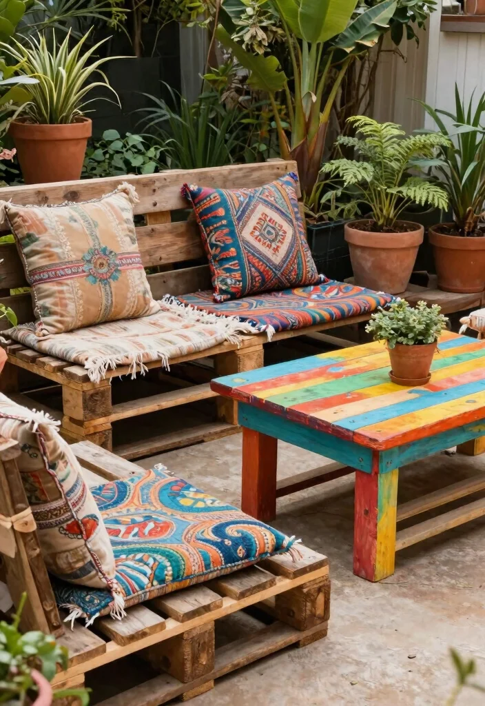 14 Backyard Decorating Ideas to Refresh Your Outdoor Space 1. Upcycled Garden Furniture 0