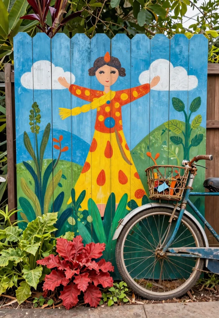 14 Backyard Decorating Ideas to Refresh Your Outdoor Space 4. Outdoor Art Installations 0