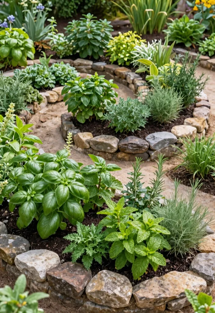 14 Backyard Decorating Ideas to Refresh Your Outdoor Space 9. Herb Spiral Garden 0