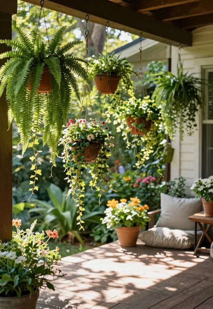 14 Backyard Garden Ideas for Beautiful and Productive Spaces 4. Hanging Gardens 0