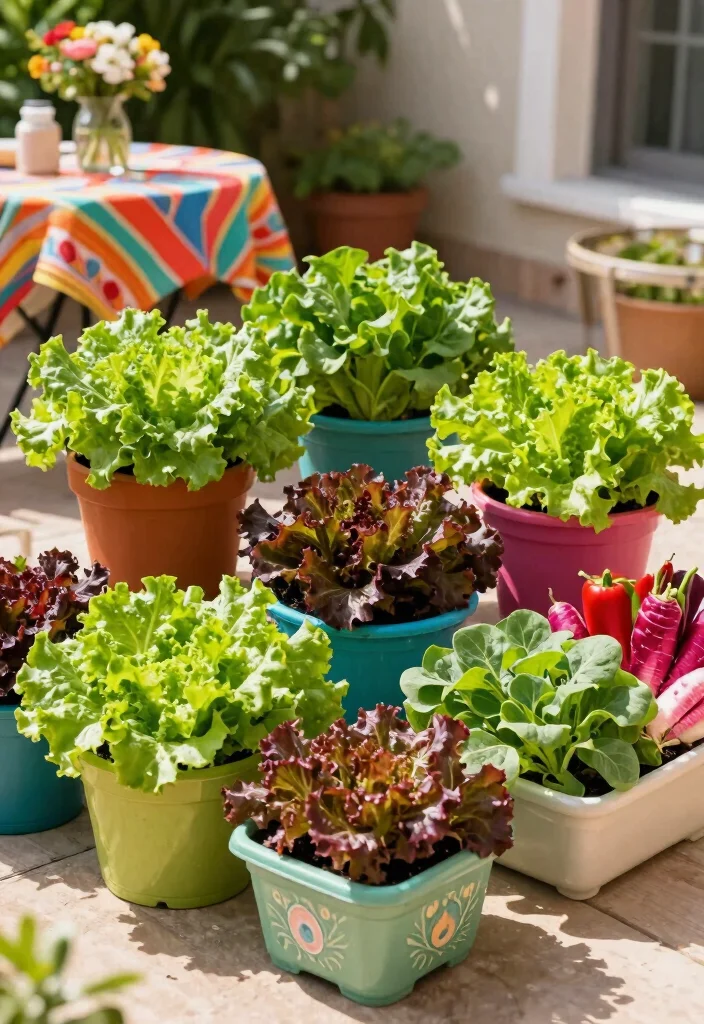 14 Backyard Garden Ideas for Beautiful and Productive Spaces 6. Container Gardening for Vegetables 0