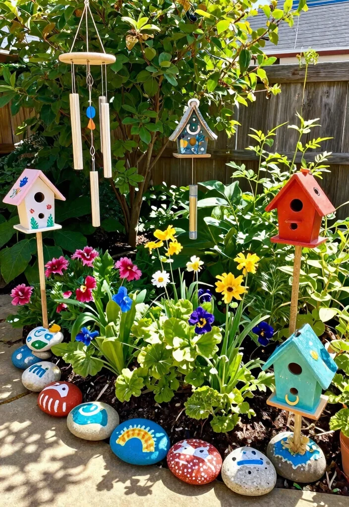 14 Backyard Garden Ideas for Small and Large Yards 14. DIY Garden Decor to Personalize Your Space 0