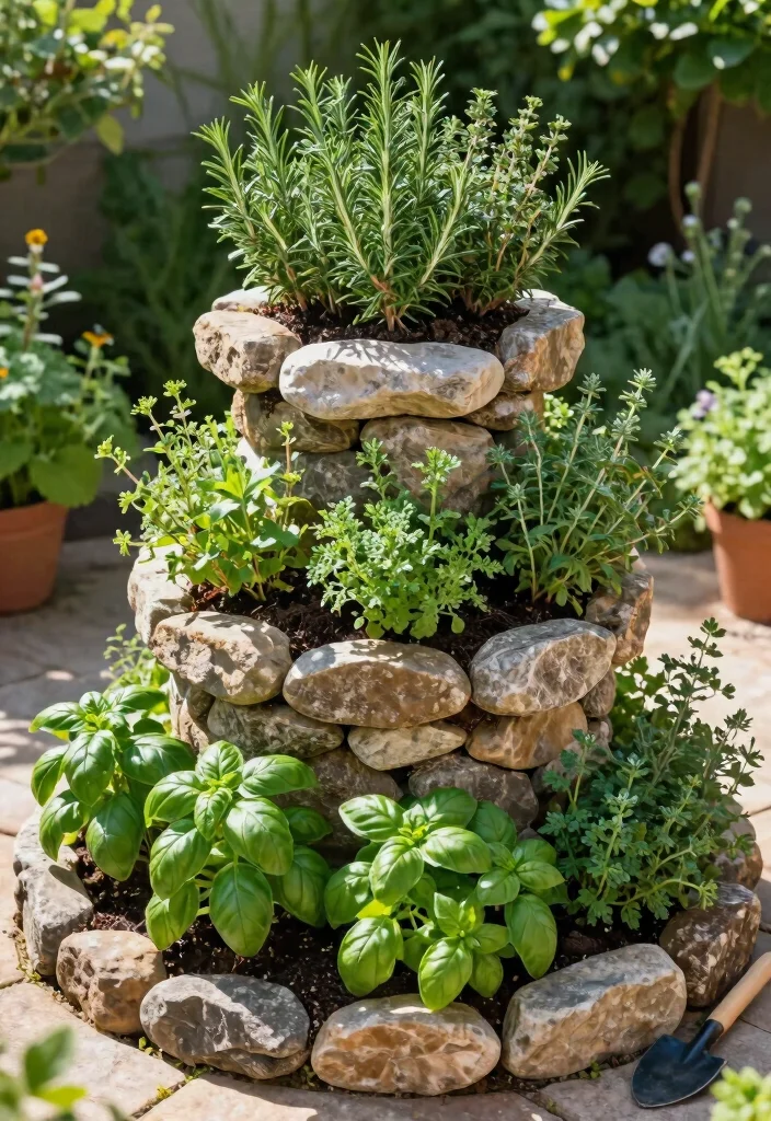 14 Backyard Garden Ideas for Small and Large Yards 6. Herb Spiral for Space Efficiency 0