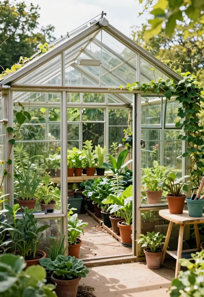 14 Backyard Garden Ideas for Small and Large Yards 9. Greenhouse Gardening for All Year Harvest 0