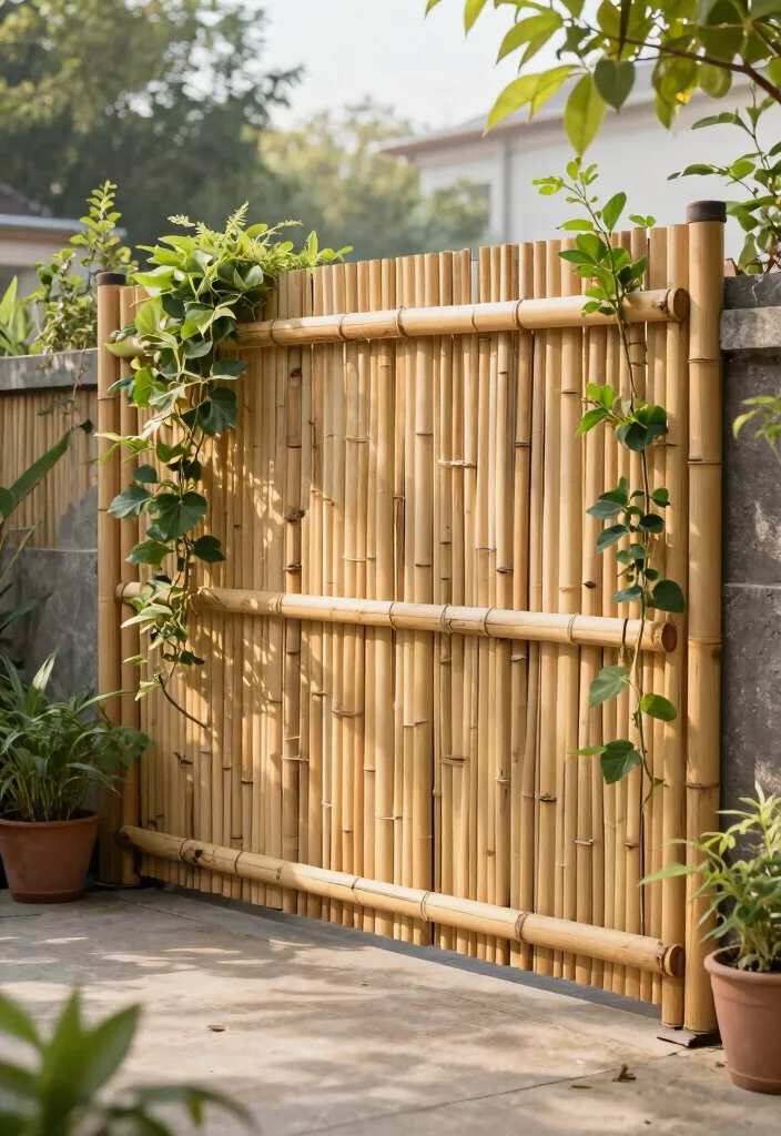 14 Backyard Hardscape Ideas for Low Maintenance Design 50 14 Backyard Hardscape Ideas for Low Maintenance Design 10. Eco Friendly Fencing 0