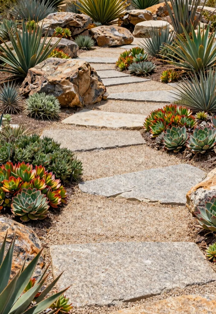14 Backyard Hardscape Ideas for Low Maintenance Design 51 14 Backyard Hardscape Ideas for Low Maintenance Design 11. Drought Tolerant Hardscape 0