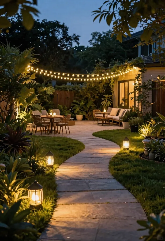 14 Backyard Hardscape Ideas for Low Maintenance Design 62 14 Backyard Hardscape Ideas for Low Maintenance Design 12. Outdoor Lighting 0