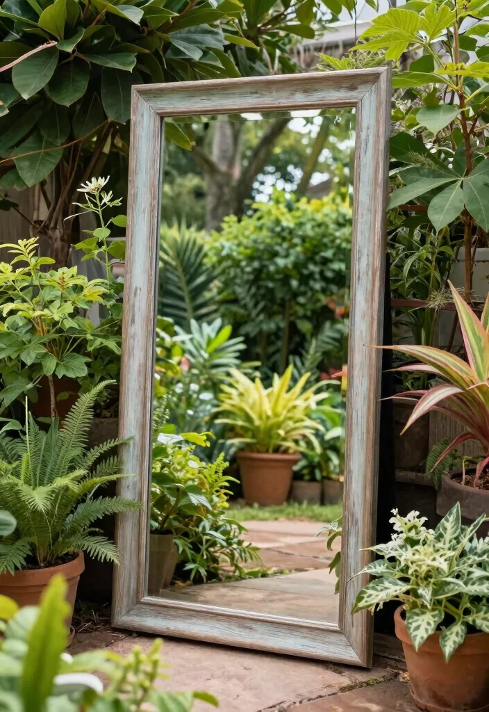 14 Backyard Ideas for Small Yards That Feel Open 4. Use of Mirrors 0