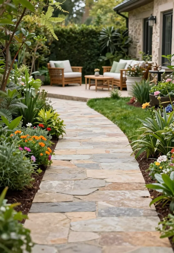 14 Backyard Patio Ideas That Balance Comfort and Style 11. Sustainable Pathways 0
