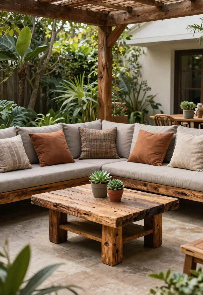 14 Backyard Patio Ideas That Balance Comfort and Style 6. Sustainable Furniture Choices 0