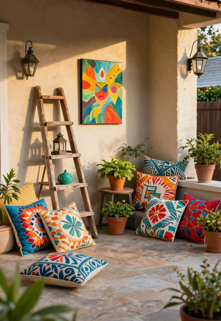 14 Backyard Patio Ideas That Balance Comfort and Style 7. Personalized Decor Touches 0