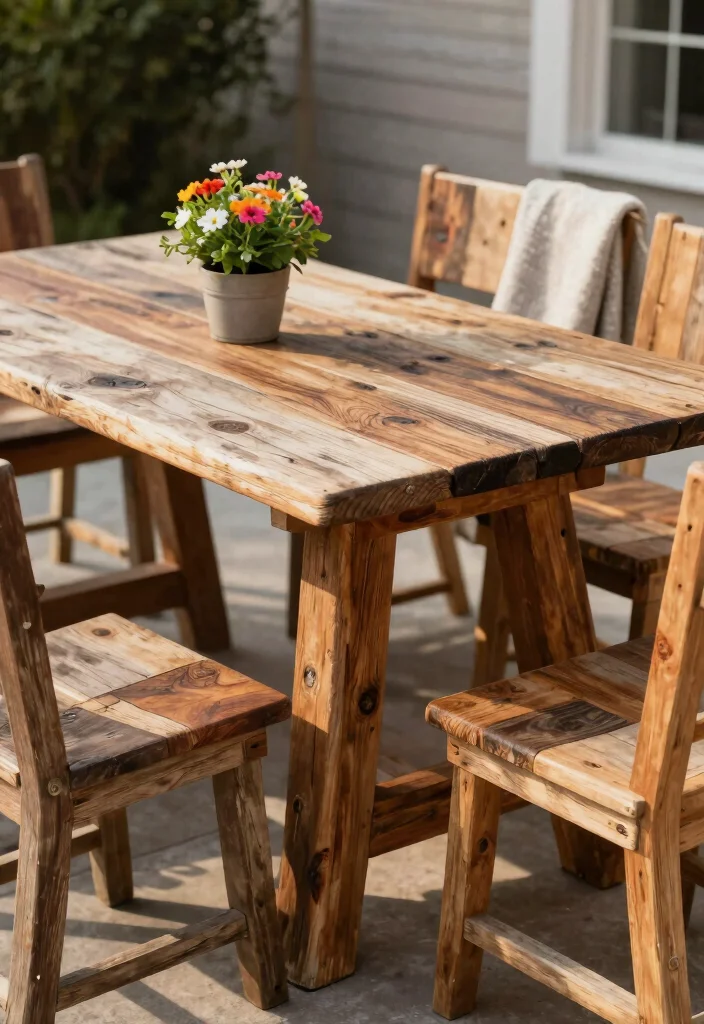 14 Backyard Patio Ideas for Everyday Outdoor Living 1 14 Backyard Patio Ideas for Everyday Outdoor Living 1. Reclaimed Wood Furniture 0