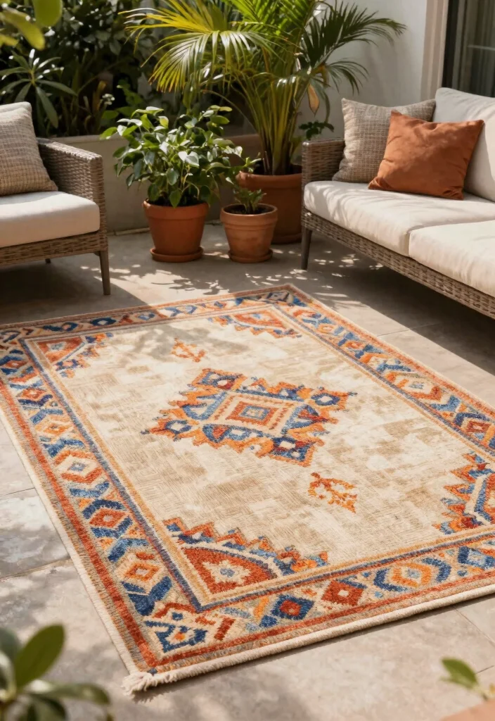 14 Backyard Patio Ideas for Everyday Outdoor Living 40 14 Backyard Patio Ideas for Everyday Outdoor Living 10. Outdoor Rugs for Comfort 0