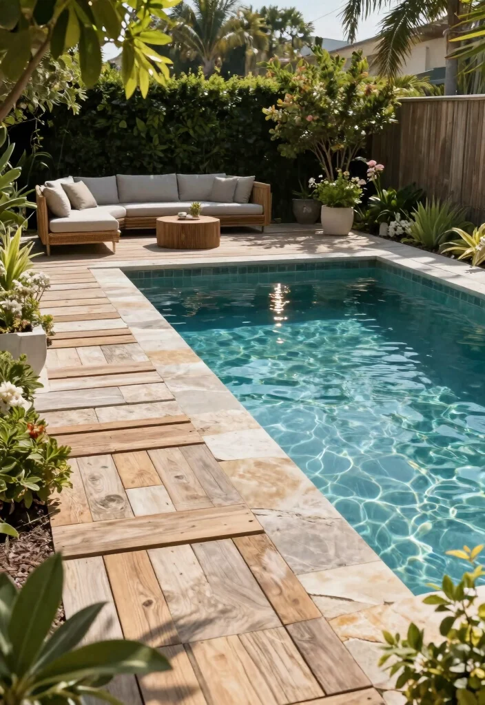 14 Backyard Pool and Patio Ideas for Seamless Design 2. Eco Friendly Pool Materials 0
