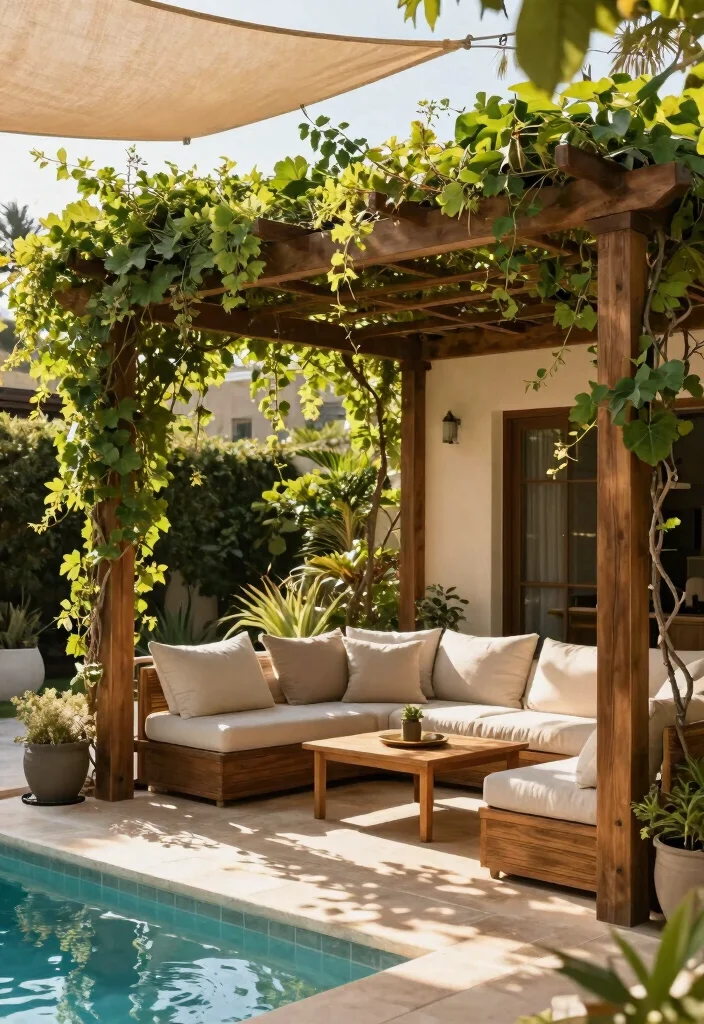 14 Backyard Pool and Patio Ideas for Seamless Design 4. Outdoor Shade Solutions 0