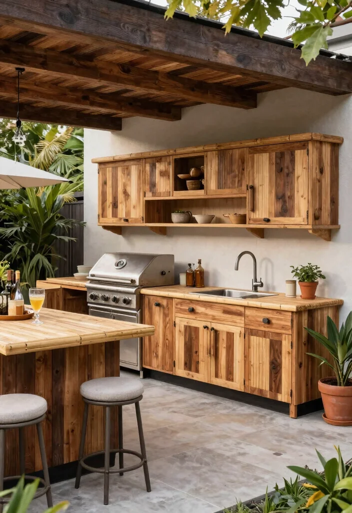 14 Backyard Pool and Patio Ideas for Seamless Design 7. Functional Outdoor Kitchens 0