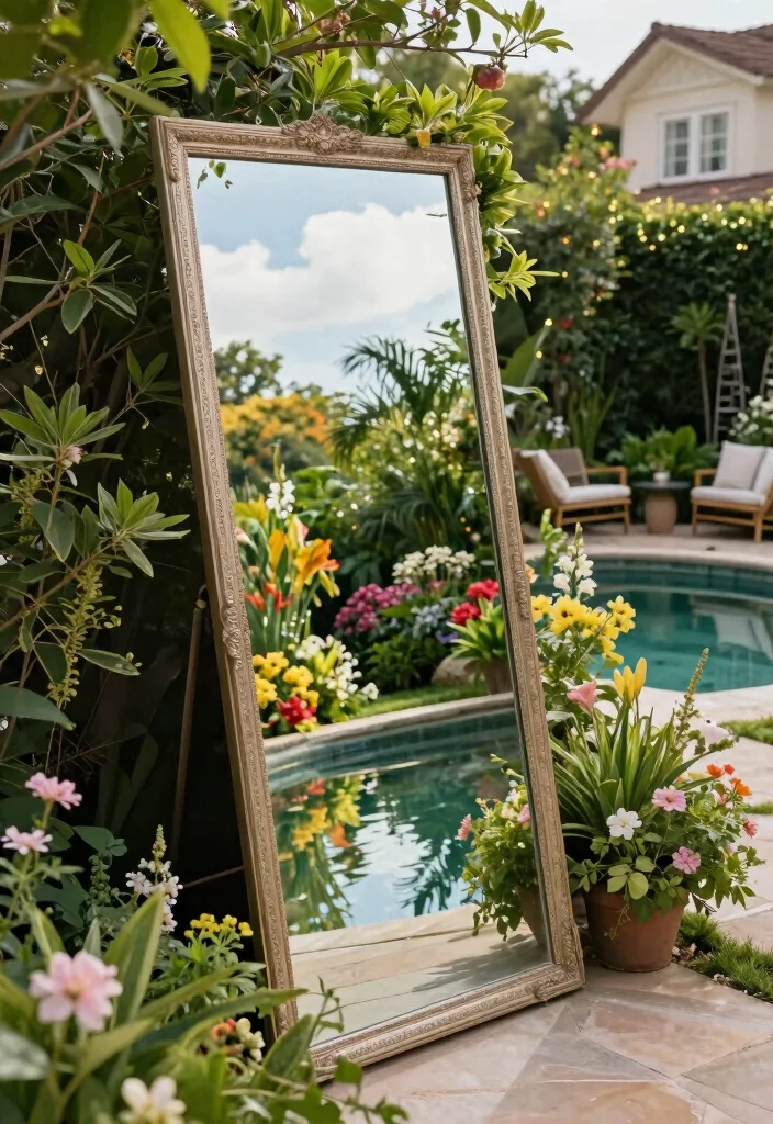 14 Backyard Privacy Ideas for a More Peaceful Outdoor Space 12. Reflective Features for Privacy and Style 0