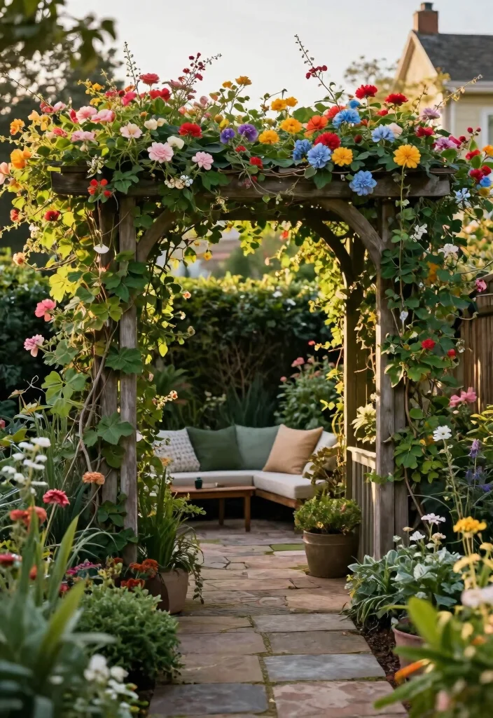 14 Backyard Privacy Ideas for a More Peaceful Outdoor Space 14. Garden Arbors for Elegance and Privacy 0