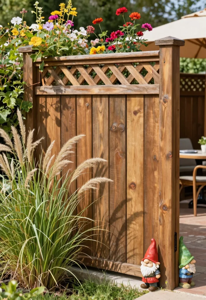 14 Backyard Privacy Ideas for a More Peaceful Outdoor Space 2. Tall Fences with Personality 0