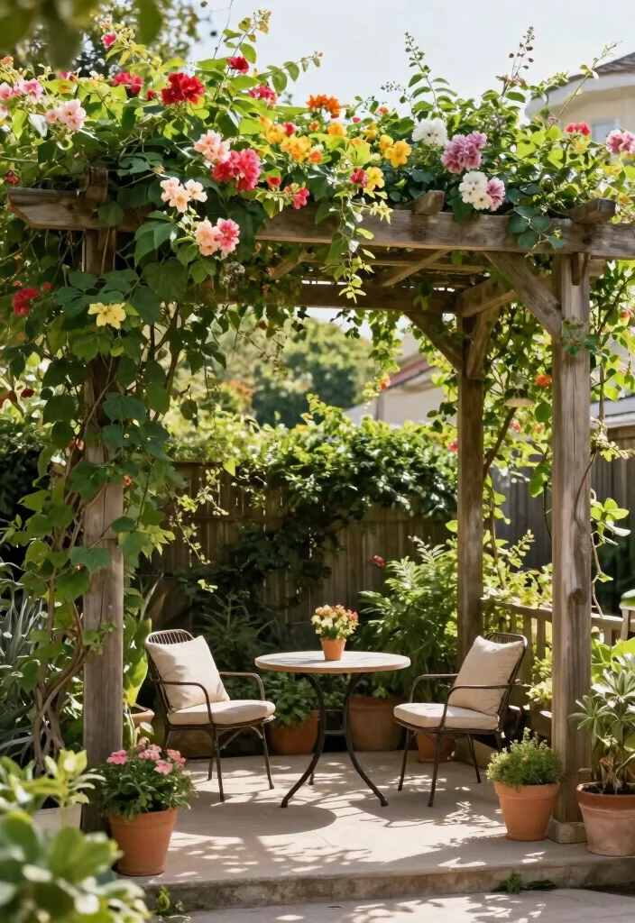 14 Backyard Privacy Ideas for a More Peaceful Outdoor Space 5. Pergolas with Climbing Plants 0