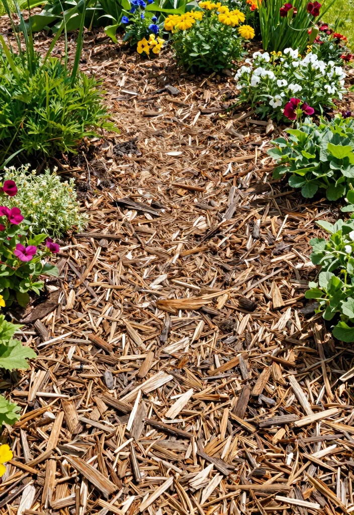 14 Cheap Backyard Ideas That Look Stylish on a Budget 10. Garden Mulching 0